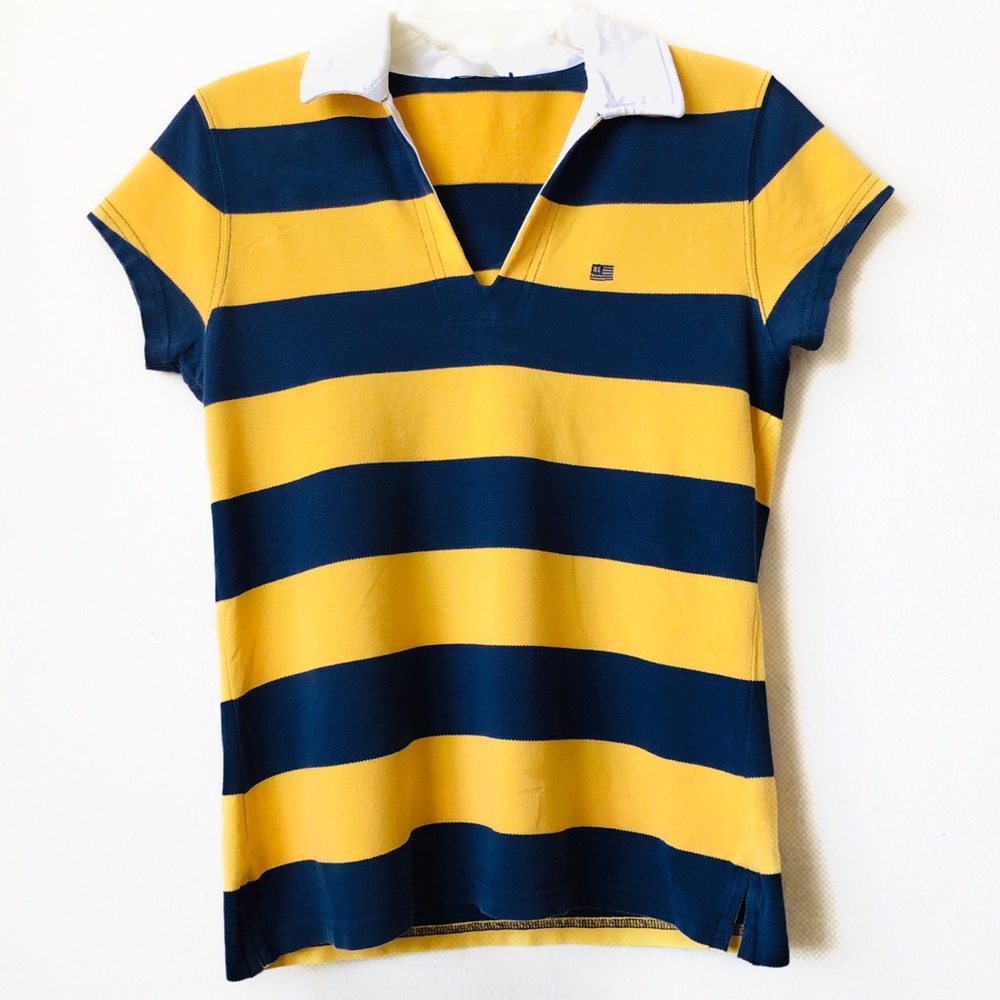 Vintage Ralph Lauren Striped V-neck Polo